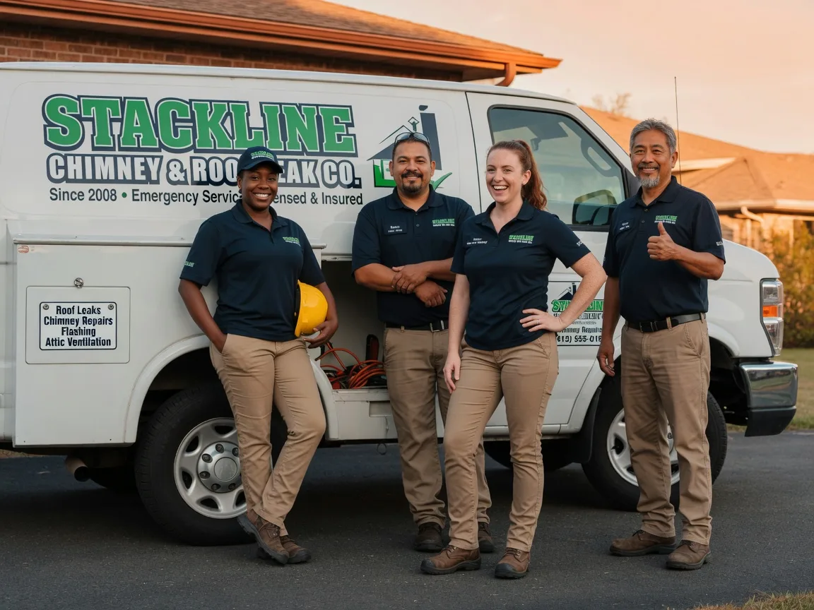 Chimney flashing repair company in Yettem, CA